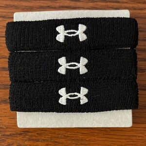 Under Armour Black Wristbands
